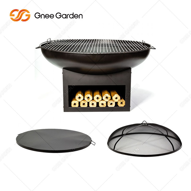 Custom Camping Barbecue Fire Pit Steel Grill Grates