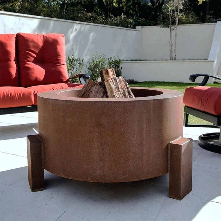 Globe Outdoor Corten Steel Fire pit