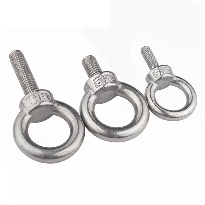 Ring For Lifting Frame Heavy Duty Machine Sink Stopper Shoulder Type Lifting Eye Bolt 304 Stainless Steel Swing Bolt