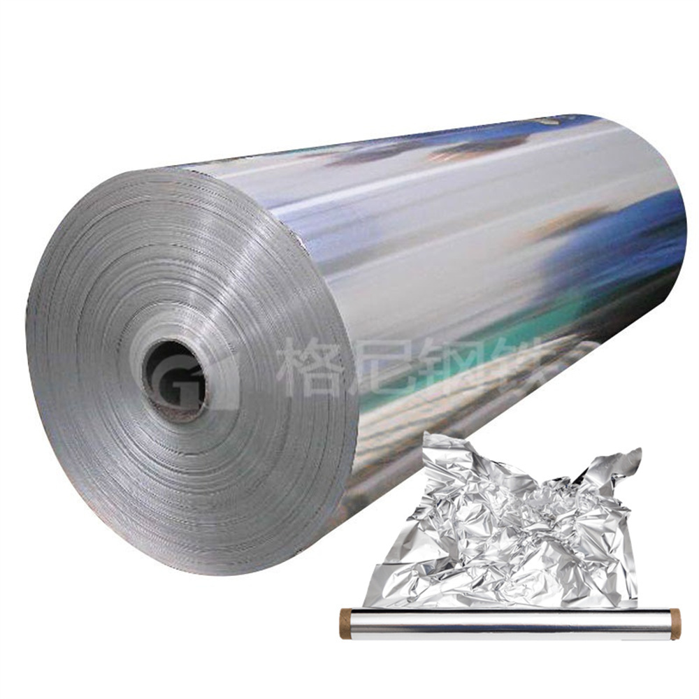 Aluminum Foil Paper Container Bag Raw Material 8011 8079 Kitchen Medical Package Roll Foil Aluminum Air Conditioner Fin Stock