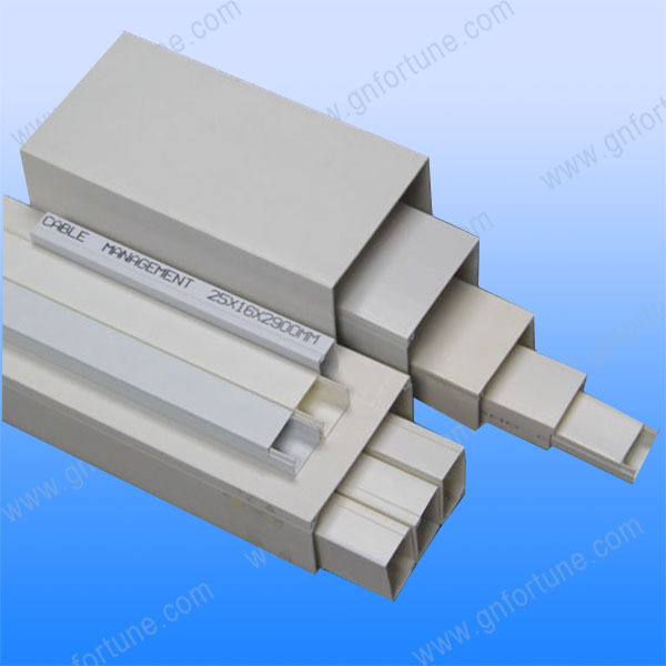 Factory Good Quality Electric Gutter PVC Cable Management Tube Channel Truncking/Square Cable Protector