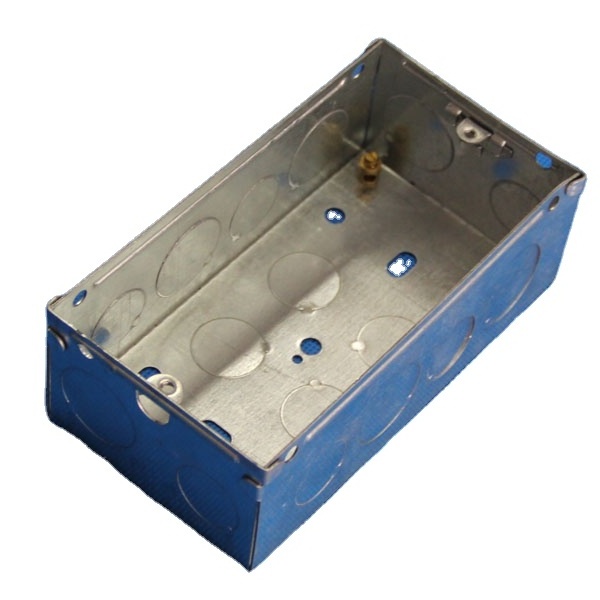 British Standard cable conduit outlet box switch and sockout metal box electrical GI Modular Box