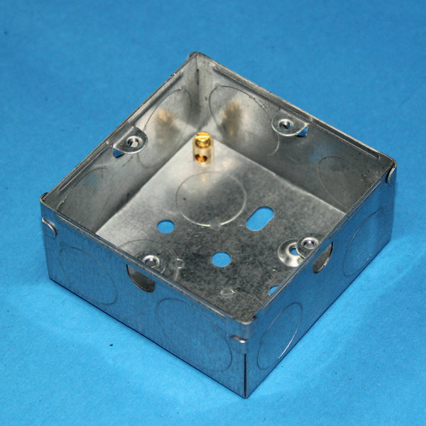 G&N high quality Wholesale 3x3 35mm Depth Electrical back GI Metal Box GI Electric Switch Box With hot Galvanized Finished