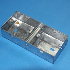 G&N high quality Wholesale 3x3 35mm Depth Electrical back GI Metal Box GI Electric Switch Box With hot Galvanized Finished