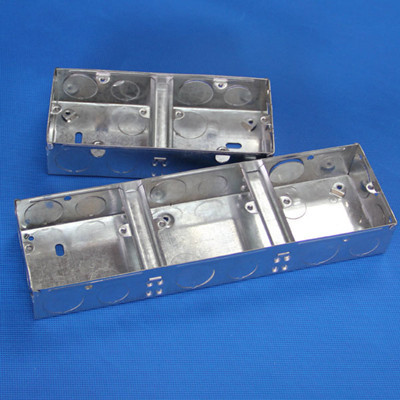 Manufacturing Hot Selling 3*6 Square Shape Metal Back Box Building Material Trunking PVC Junction Boxes