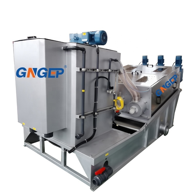 Best Selling Multi-plate Sludge Dewatering Machine Screw Press and Automatic Sludge Dewatering Equipment Sewage Treatment System