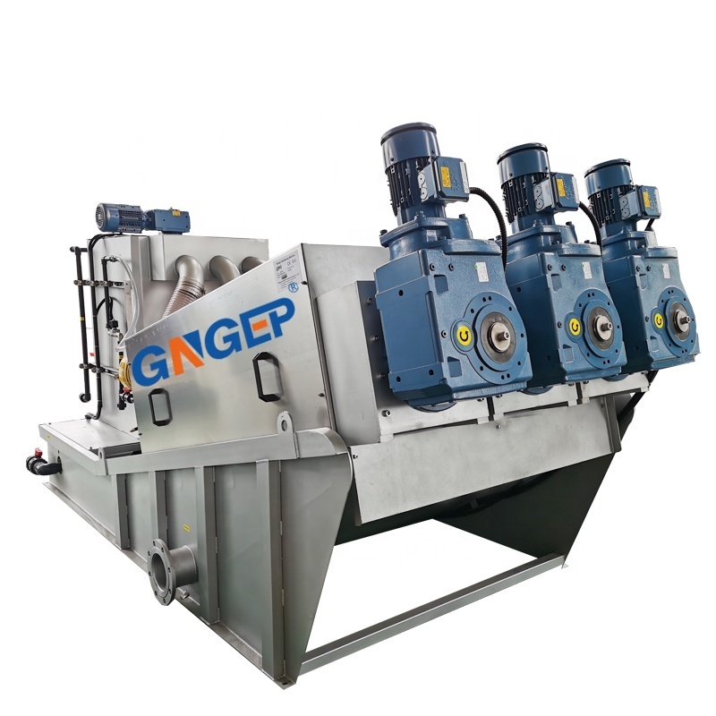 Best Selling Multi-plate Sludge Dewatering Machine Screw Press and Automatic Sludge Dewatering Equipment Sewage Treatment System