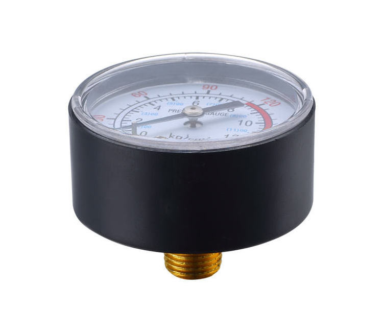 8bar Y40 1/8 Plastic Case Back Mount General Pressure Gauge for Pipeline manometer Air compressor part