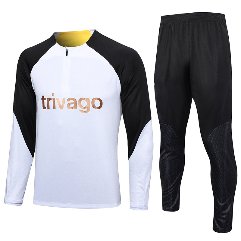 High Quality 100% Polyester Wholesale Outdoor European Team Soccer Men Kids Tracksuits