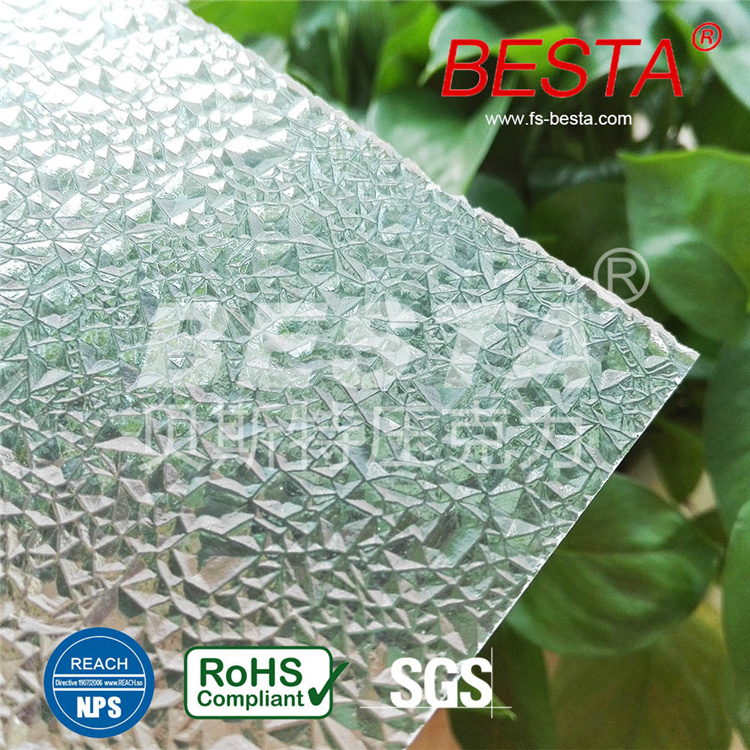 BESTA 8mm Thick Plastic Sheet 4X8 Acrylic Plexi Glass Room Wall Panels Decoration Material