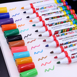 High quality 12 Colors Erasable whiteboard marker set