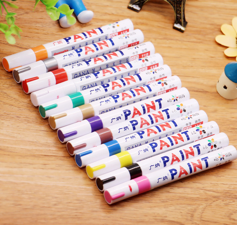 CHINA Facoty 12 colors paint marker pen DIY album graffiti pen car tyre paint marker