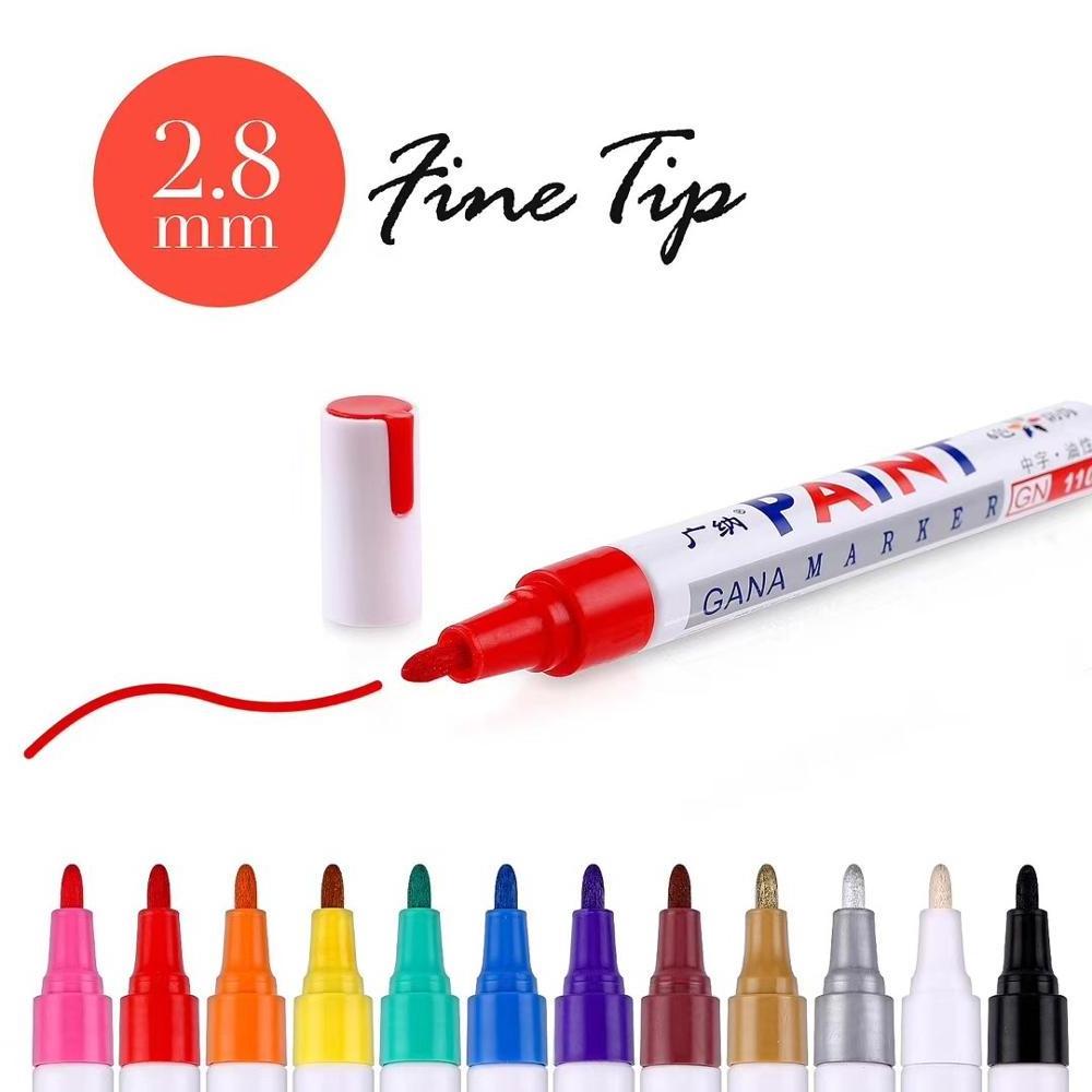 CHINA Facoty 12 colors paint marker pen DIY album graffiti pen car tyre paint marker