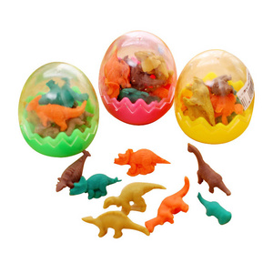 Best Selling 8 pcs/set Mini Cute Kawaii TPR Eraser Creative Dinosaur Eraser For Kids Gift Korean Stationery