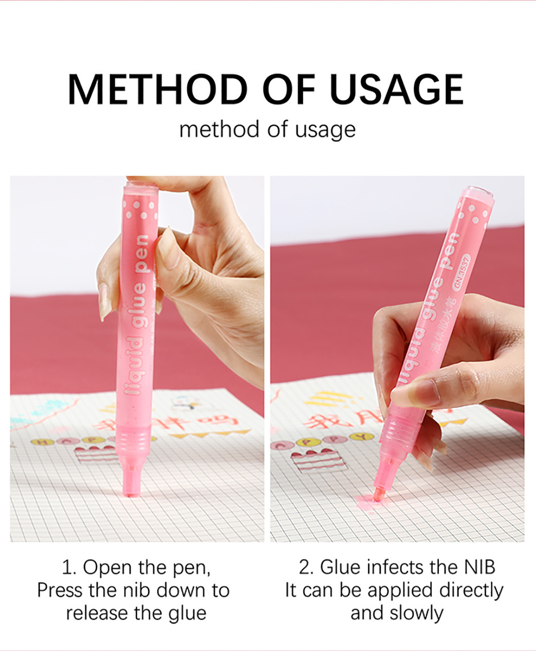 New Arrival Art Adhesive Liquid Quick-drying Liquid Glue Pens For Craft DIY Decoration