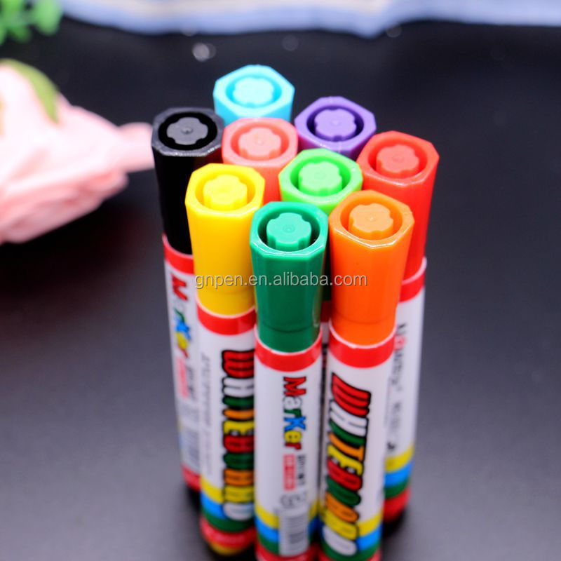 High quality 12 Colors Erasable whiteboard marker set