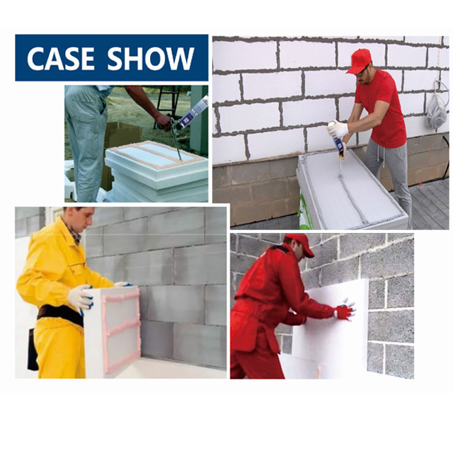 adhesive foam glue for XPS and EPS thermal panels with fast adhesion and bonding ability