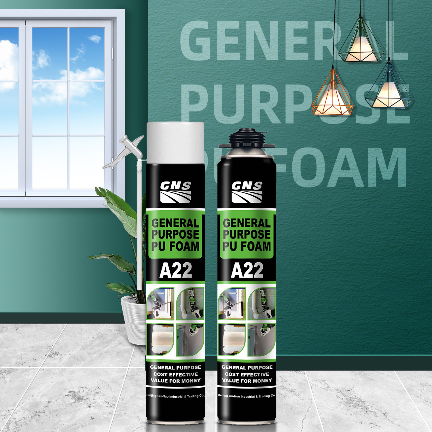 GNS A22 Polyurethane Flexible 750ml Foam Glue Construction foam spray