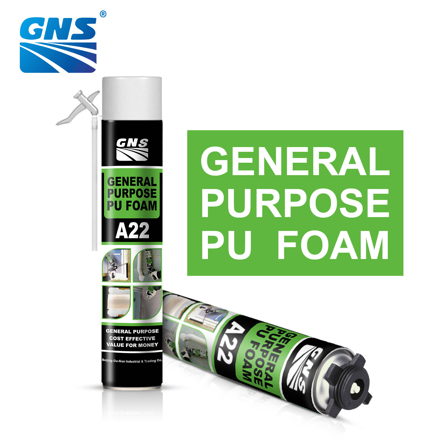 GNS A22 Polyurethane Flexible 750ml Foam Glue Construction foam spray