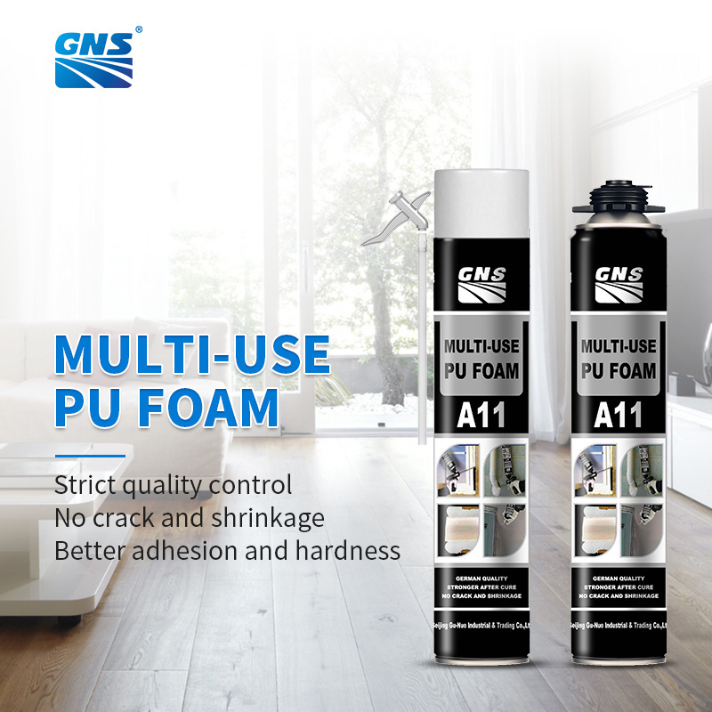 500ml 750ml construction gap filler expanding spray polyurethane pu mounting foam