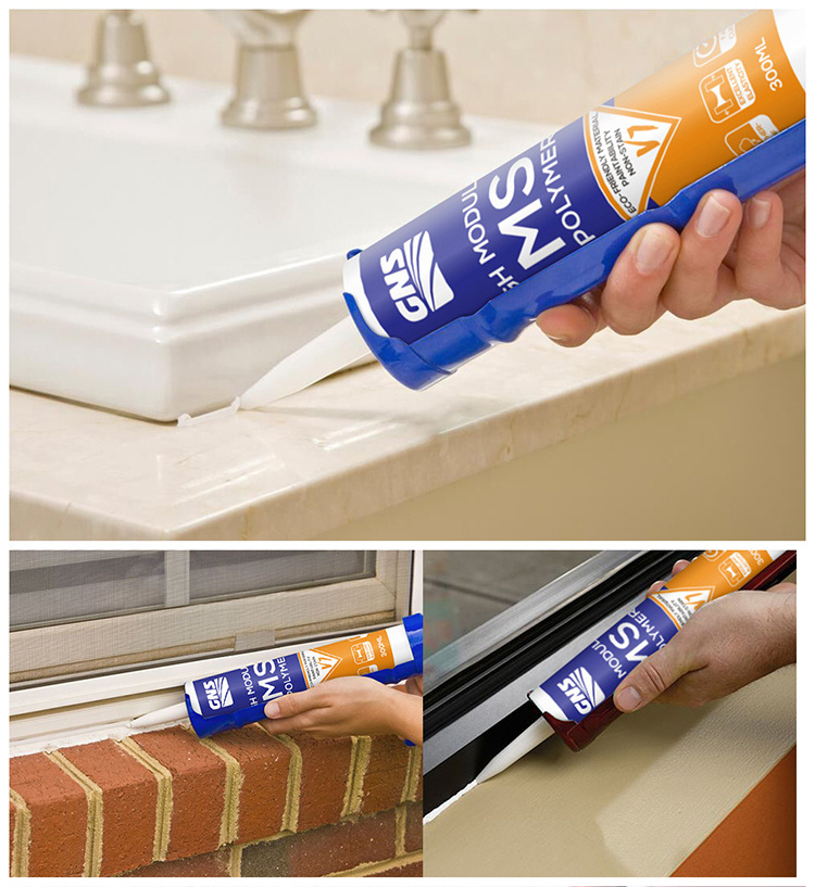 Non-toxic Waterproof Excellent Adhesive Gap Filler MS Polymer Sealant For Metal