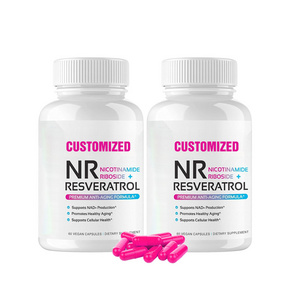 Hot Sales Resveratrol Supplement Anti-Aging Nad Nmn Supplement Resveratrol Blend Mct Oil Added Resveratrol Capsules