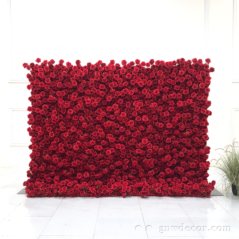 GNW Elegant Artificial FLower Wall Backdrop Wedding Party Restaurant Coffee shop Floral Wall Panel Decoration