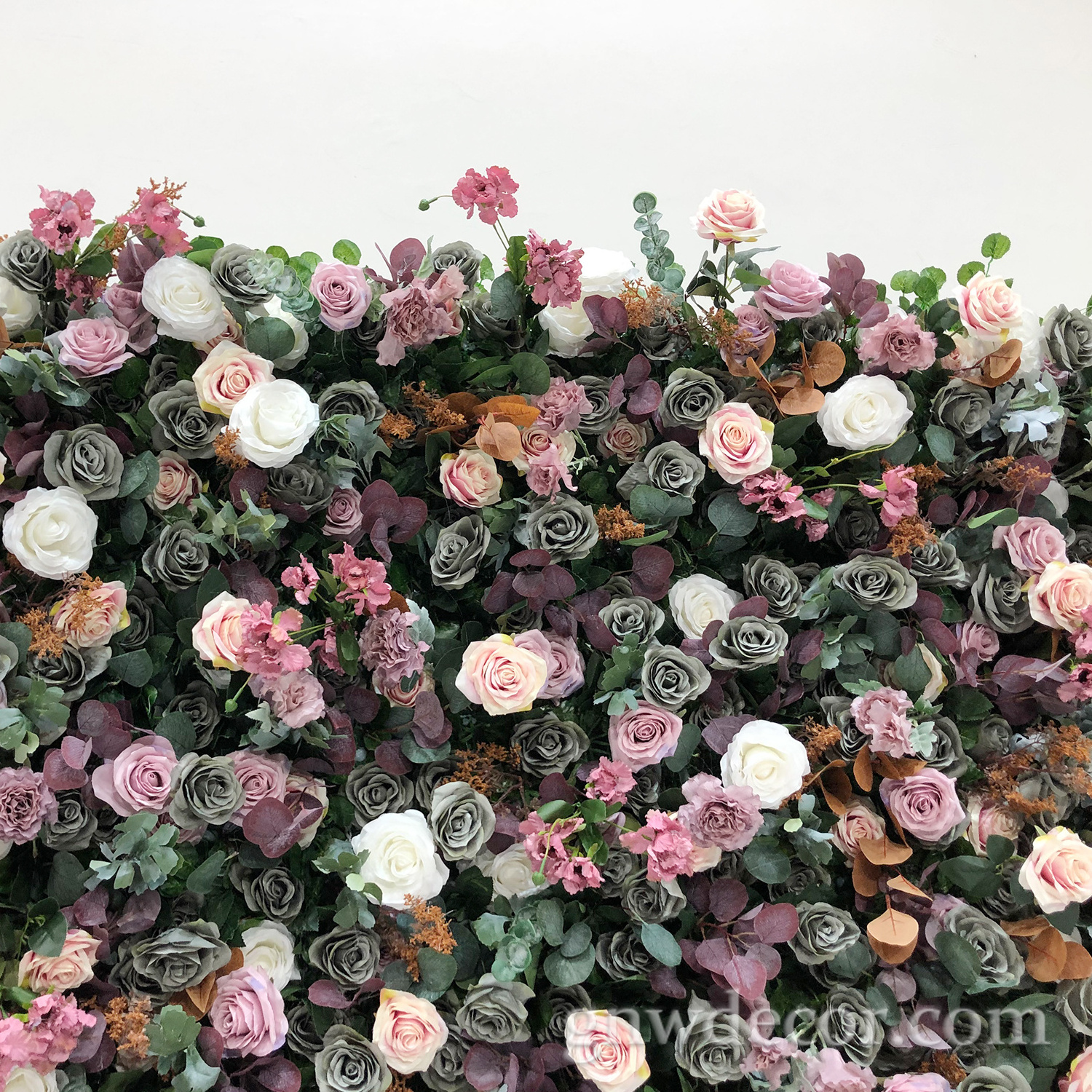 GNW Wedding backdrop Artificial  flower  wall Roll Up Wall Wedding Decor Flower event artificial flower wall panels