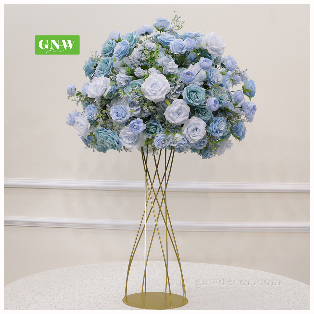 GNW Artificial silk rose ball kissing ball flower centerpieces for wedding