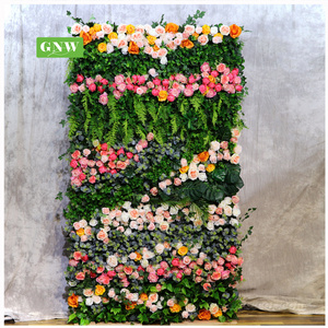 GNW artificial flower wall Plant & Flower Wall Rose Wall  wedding  decoration flower backdrop