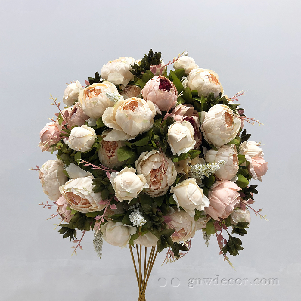 Artificial Flower Party Reception Desk Silk Romantic Table Wedding Decorative Wedding Centerpieces Flower Ball