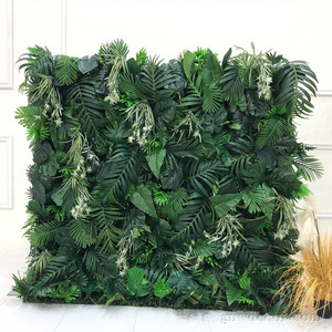 GNW factory Outlet artificial green wall flowers wedding backdrop decoration flower wall tropical wall for event party