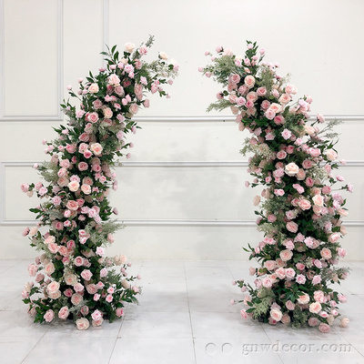 Event party stage decoration back drops supplies flower wall background flower backdrop stand wedding arch  backdrop