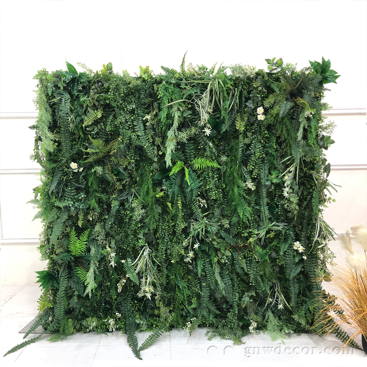 GNW factory Outlet artificial green wall flowers wedding backdrop decoration flower wall tropical wall for event party