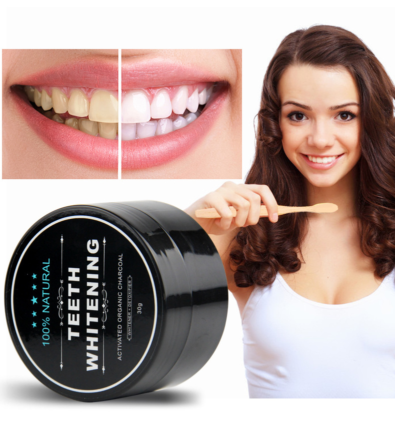 Wholesale Organic Coconut Tooth Charcoal Natural Activated Charbone Actif Custom Private Label Teeth Whitening Powder