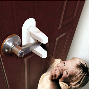 3M Adhesive Household Child Proof Lock Room Door Lever Locks For Baby Security Plastic Children Safety Lock