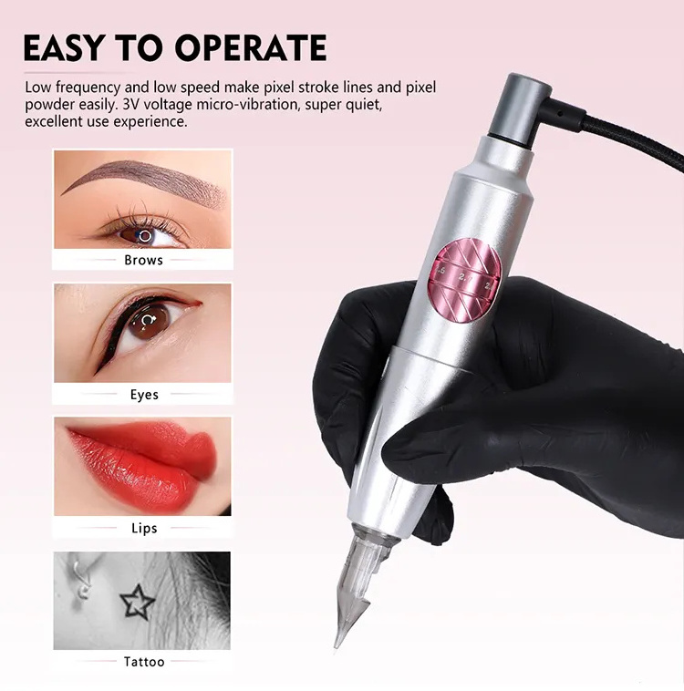 Tattoo supplies professional YD blink 2.0 Plus sliver stroke 2.3mm permanent makeup machine kit