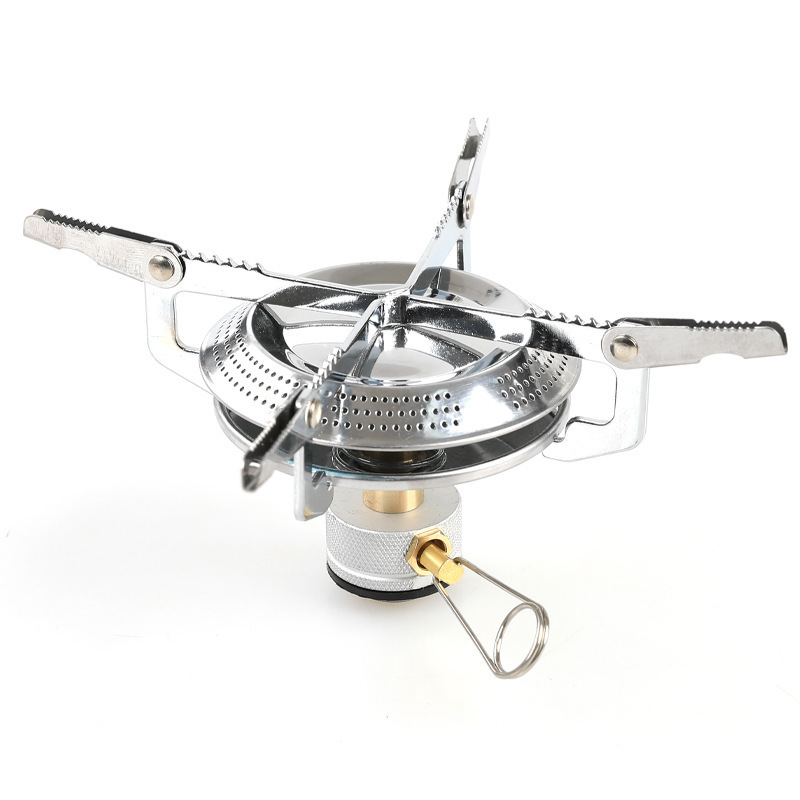 GoalFit 2024 Outdoor Camping Accessories Camping Stove Mini Ultralight Folding Gas Stove