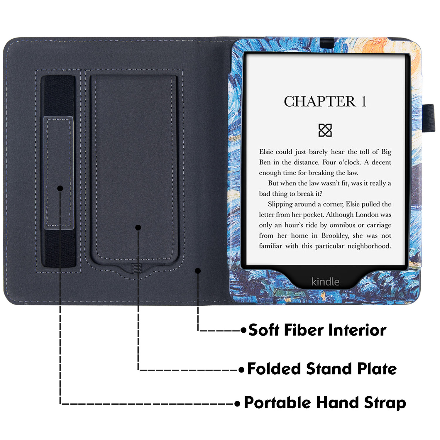 Painting Stand case For kindle paperwhite 11 2021 for paperwhite signature edition 2021 with hand strap