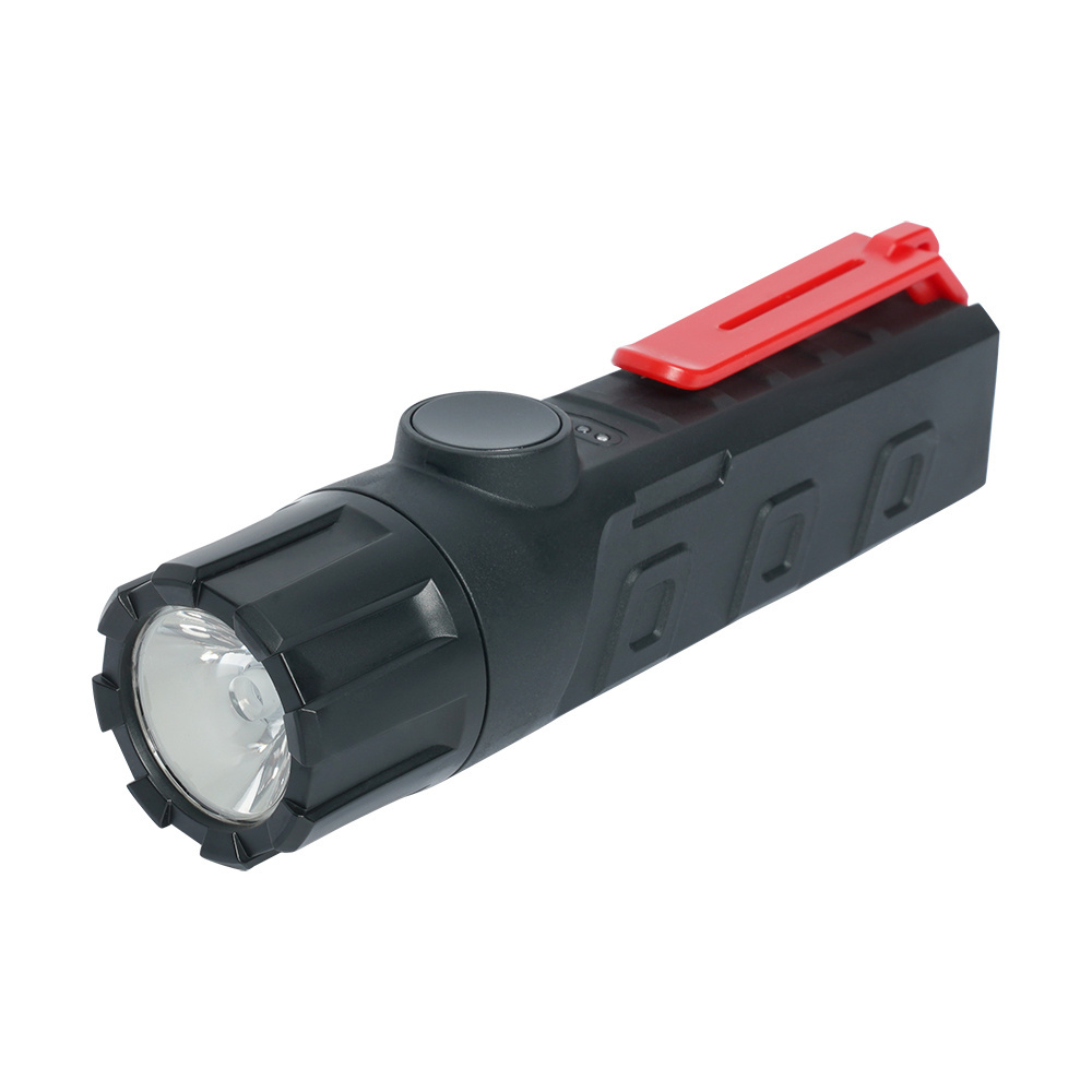 ExMP31R ATEX Torch Light Led Flash Emergency Explosion Proof Flashlight intrinsically safe attached to belt brackets