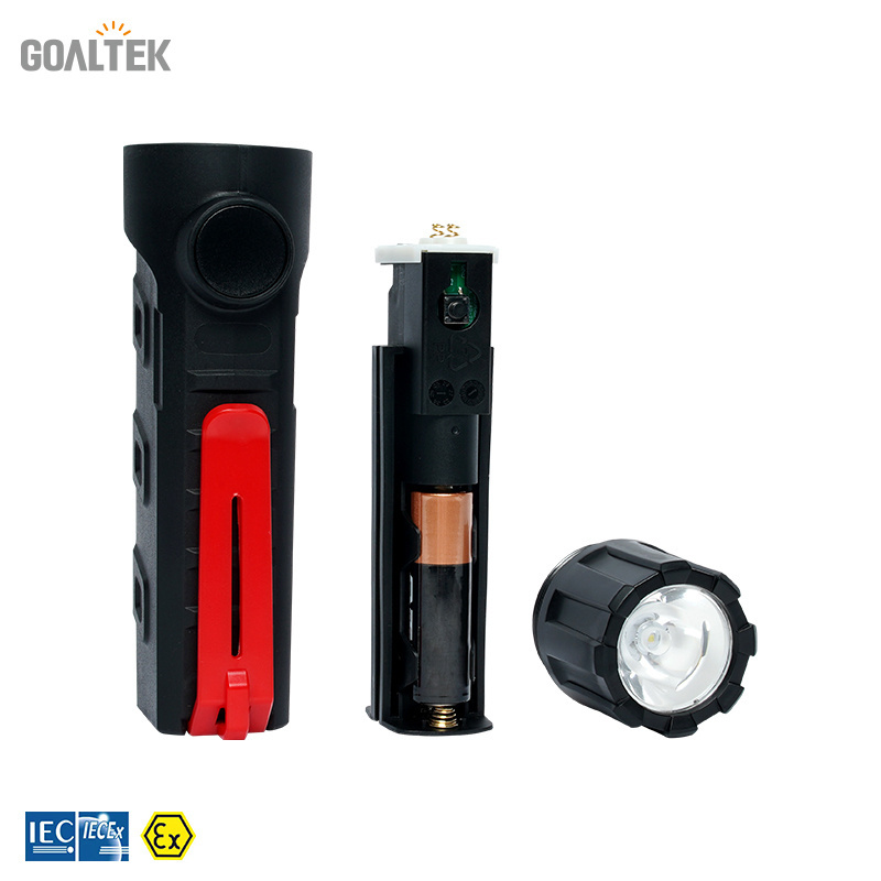 Explosion Proof flashlight IP66 For Gas or Chemical Plant With ATEX IECEX Portable Torch Lighting