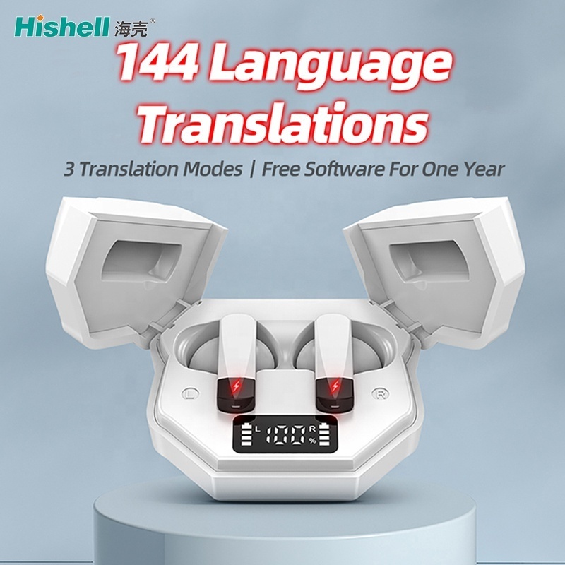 Instant Translate Multi Languages Wireless Earphone Translator Earbuds Translation Headphone