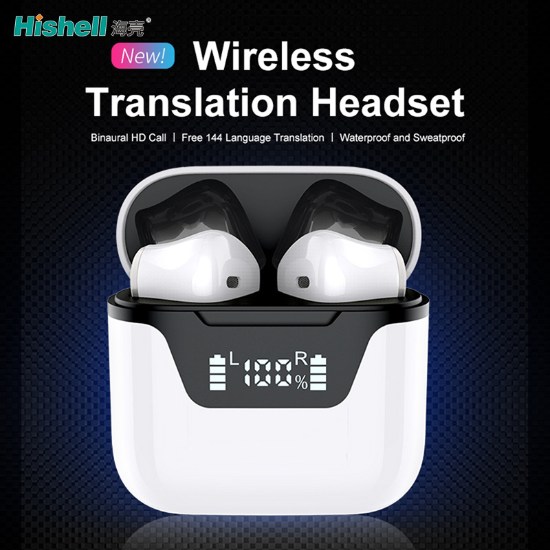 Wireless Earphone Translator Earbuds J101 Tws Headphones Multilingual Translated Into 144 Languages Earphone Translator