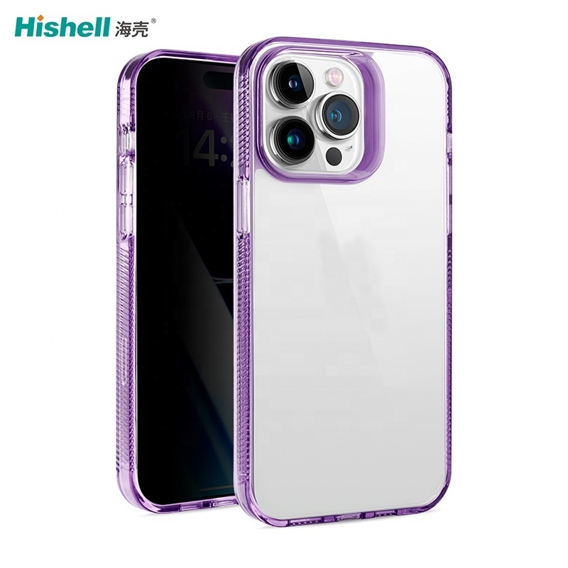 Clear Colorful Soft TPU and PC Case For iPhone 14 14 Pro Max Transparent Phone Case Mobile Covers