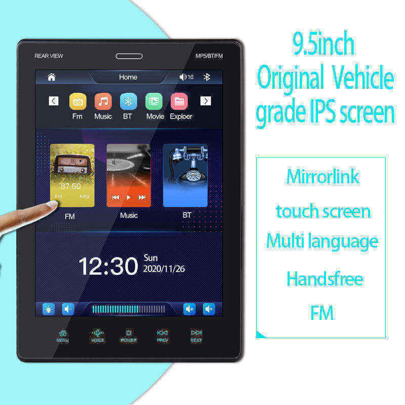 Universal 1Din Android Car Dvd Player Multimedia 9.5 Inch Gps Navigation Car Stereo Radio Touch Screen Car Dvd Player