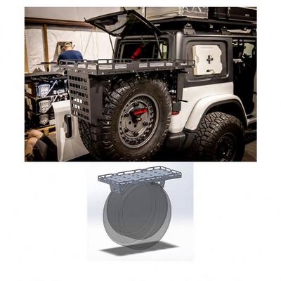 Gobison  Offroad 4x4 Auto Accessories Steel Rear Spare Tire Utility Basket General For Jeep WRANGLER JL JK