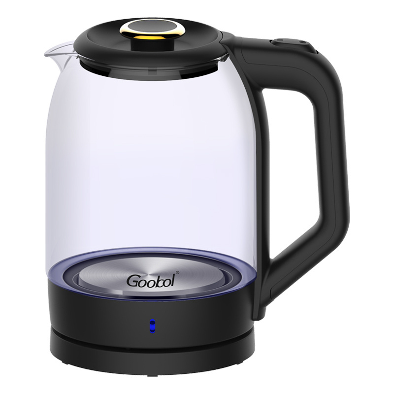 Sell like hot cakes 2.0L 1500W Electric Water Cordless Glass Kettle electric kettle stainless steel