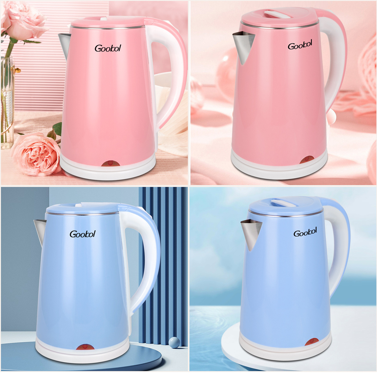 Direct Manufacturer Modern Home Appliances 1.8L Stainless Steel  Electric Kettle Heater Electric Jug Kettle