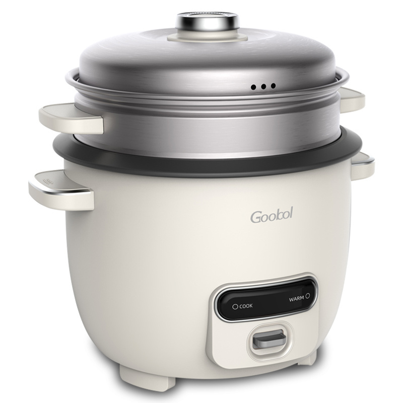 Hot Selling 1.8L Personal Mini Rice Cooker Stainless Steel Drum Electric Rice Cooker With Non Stick Coating Inner Pot