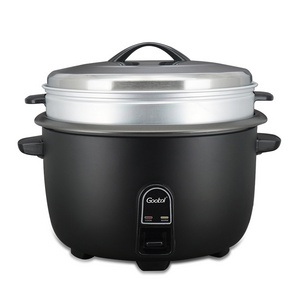 National rice cooker big size nonstick coated inner pot with useful aluminium steamer 45cups cooker